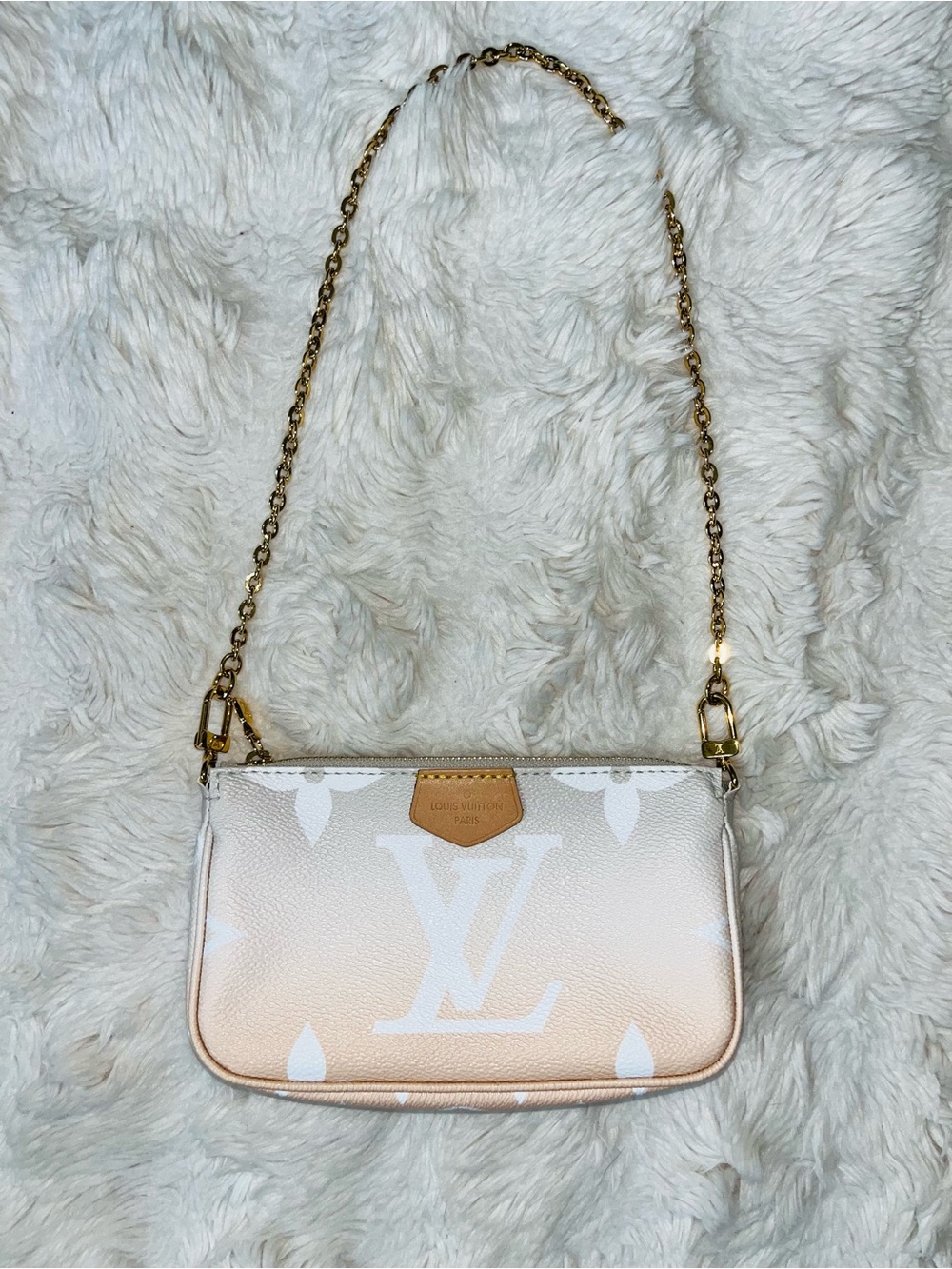 ✨ Louis Vuitton Mini Pochette Accessoires Empreinte Pool Brume Gradient